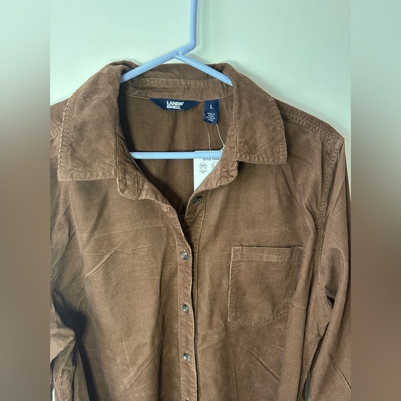 Lands' End Brown Long Sleeve Dress - Picture 7 of 8